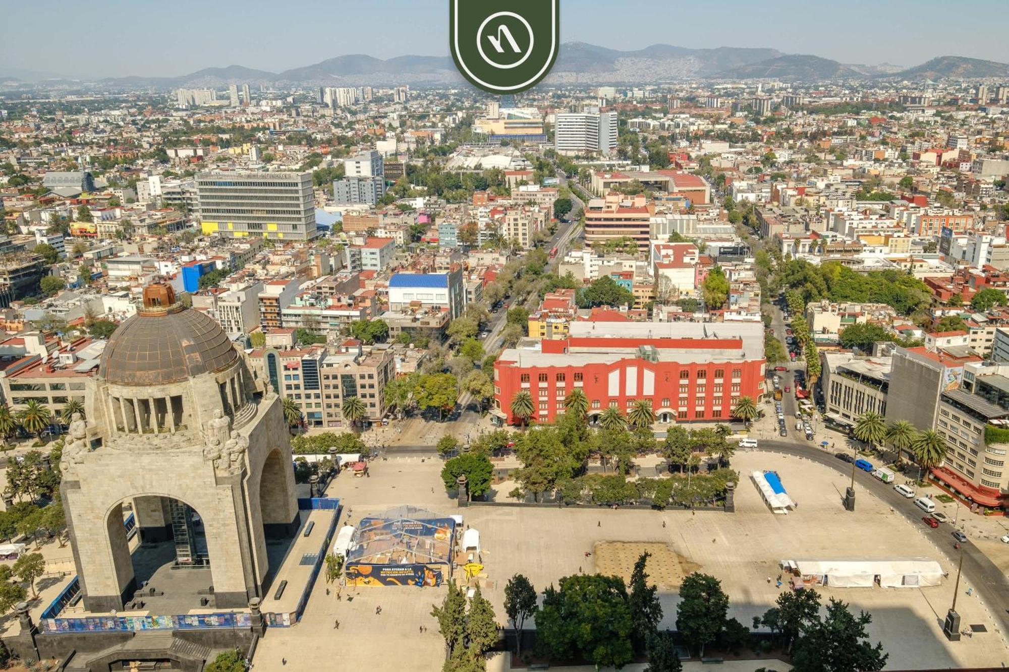 Overlooking The Revolution Monument Mexico City